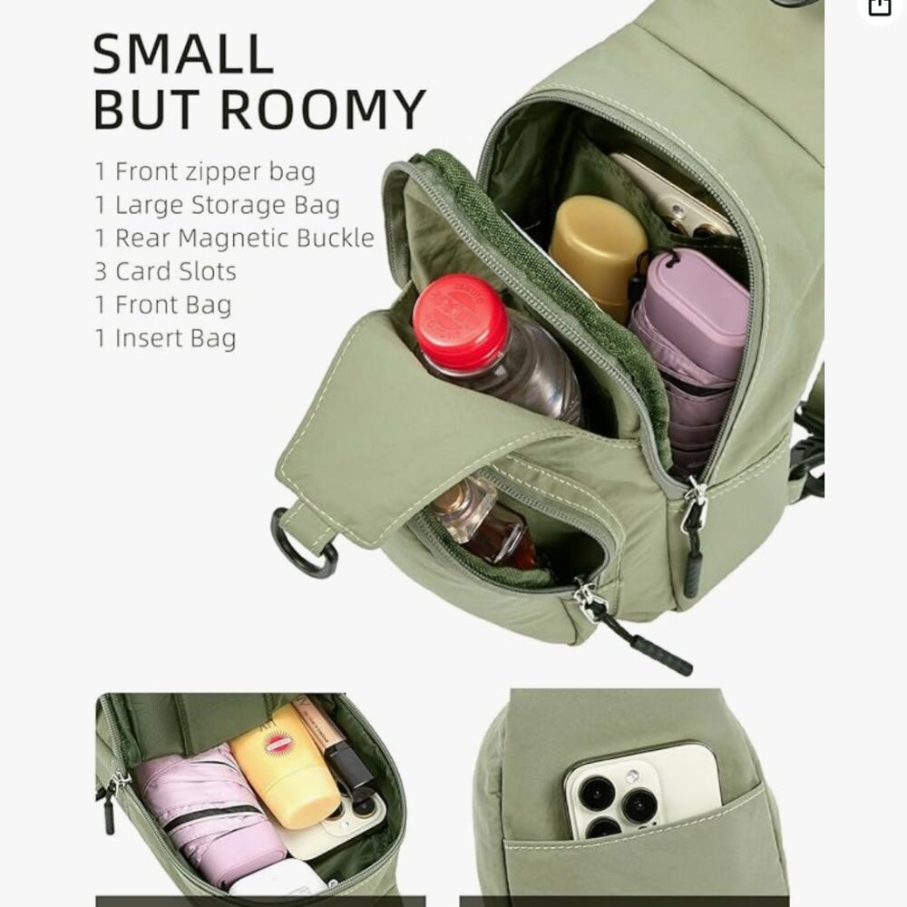 Westbronco Small Sling Bag in Olive Green, NWOT - Picture 10 of 13